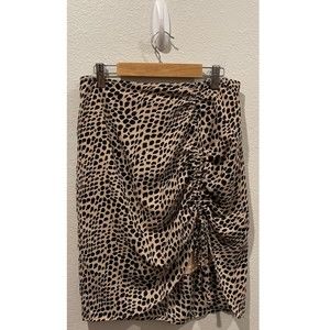 SADIE AND SAGE Leopard Print Mini Skirt